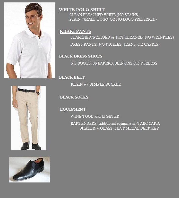 black polo beige pants